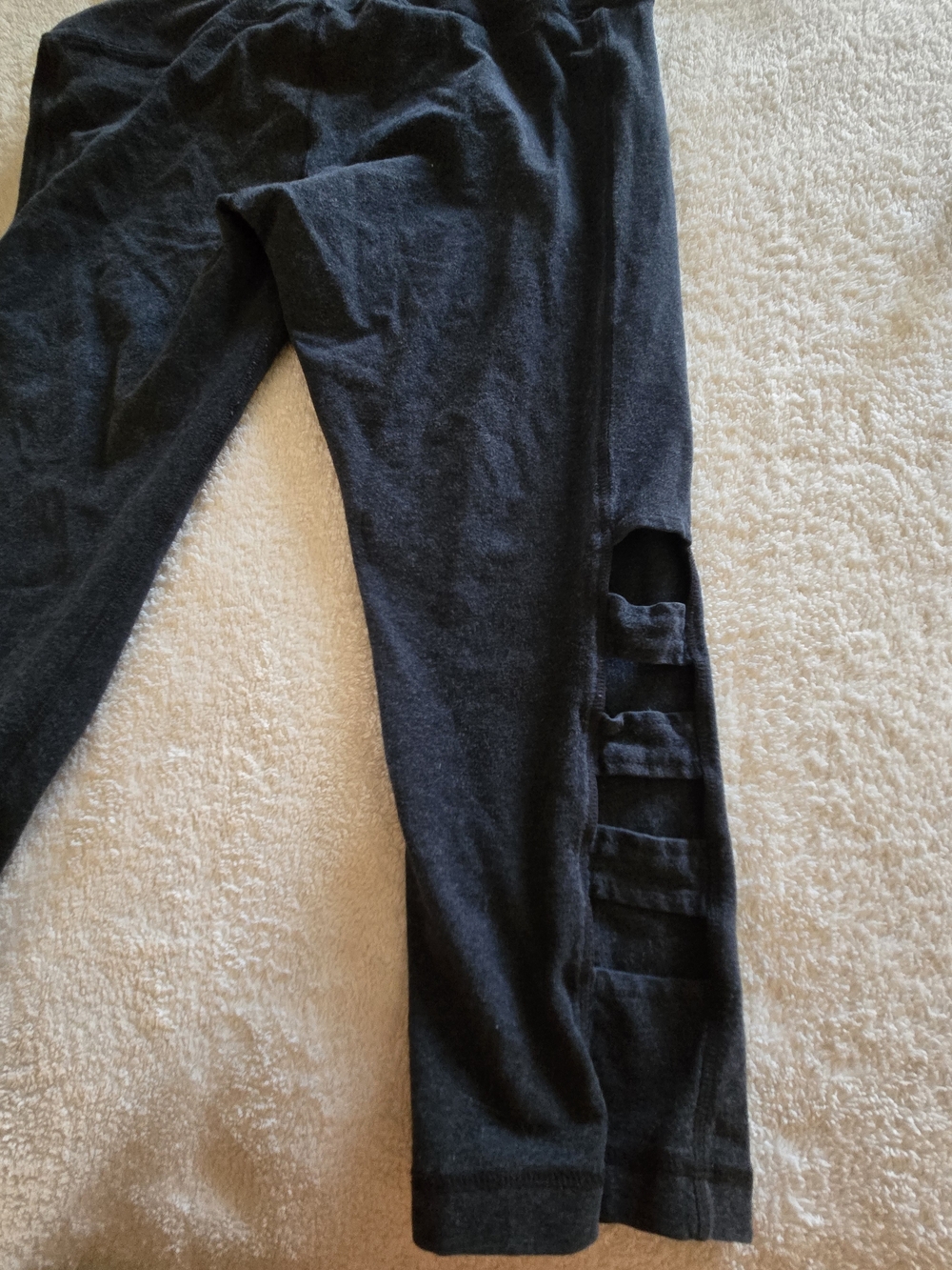 Velocity Charcoal Leggings with Ladder Cutouts - Women's XL - Picture 5 of 5
